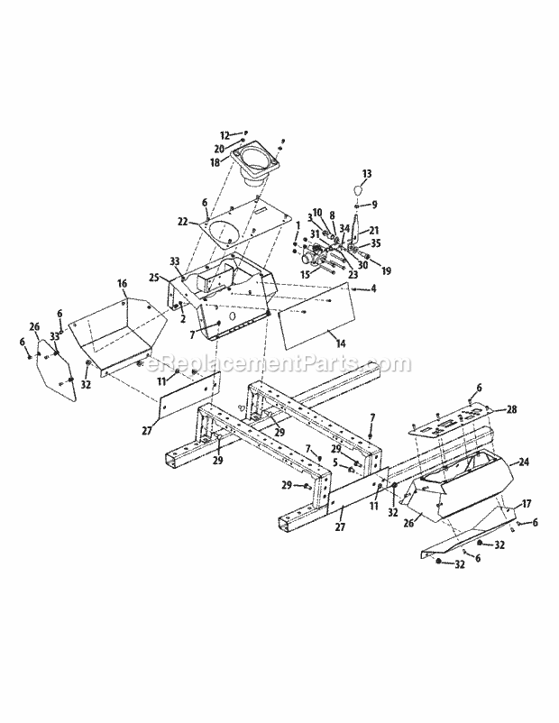 Control Group Diagram and Parts List for S7237-KW 53AP8DU8750 Cub Cadet Sprayer